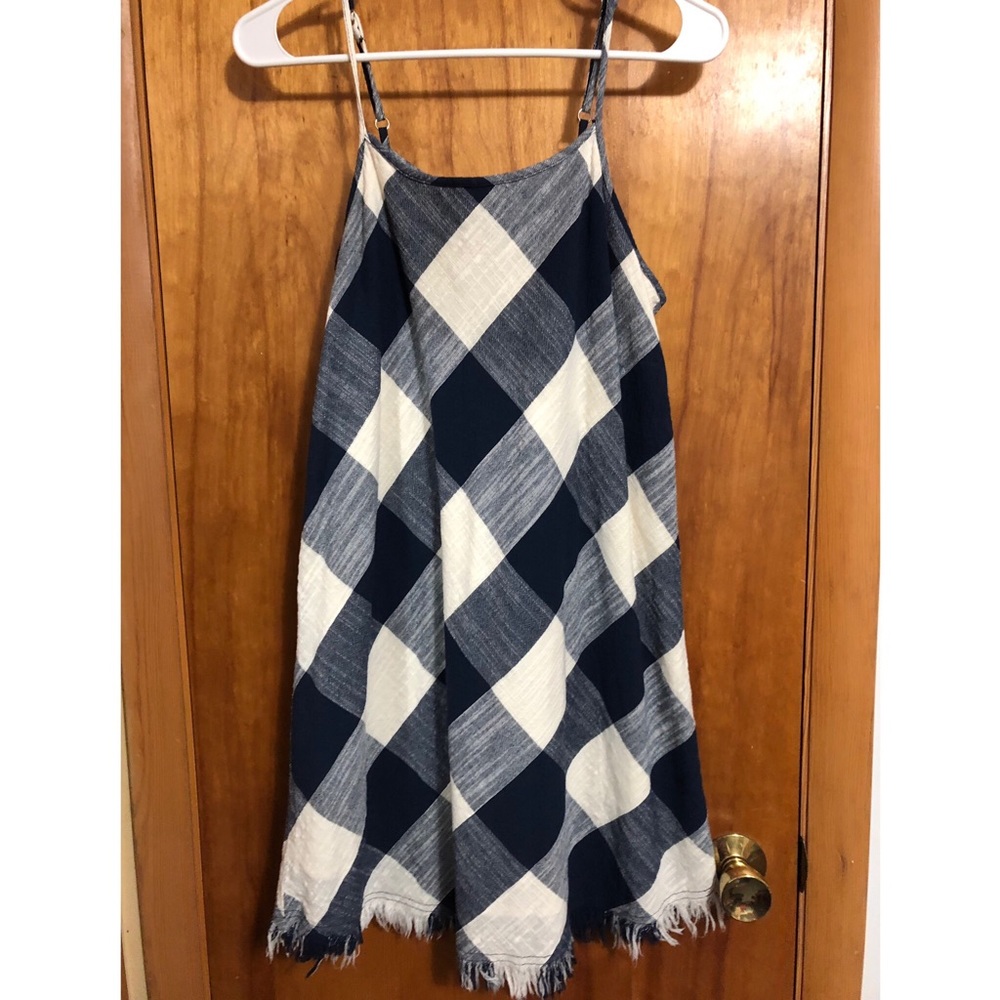 Universal Threads Navy Gingham Dress Sz. Small